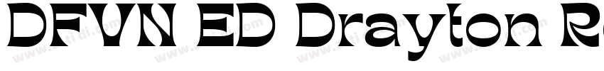 DFVN ED Drayton Reg字体转换
